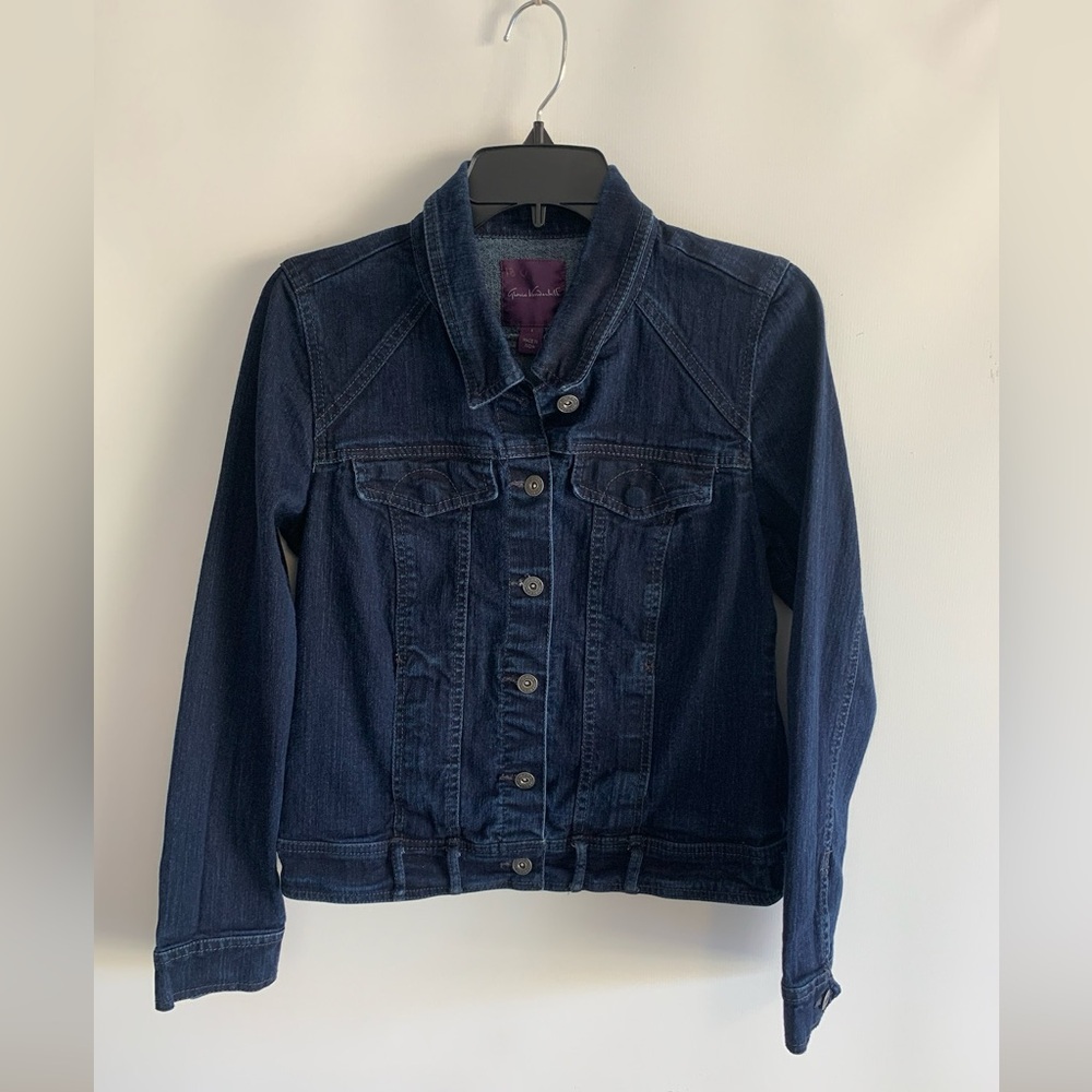 Gloria Vanderbilt Denim Jacket with Buttons | Dark Blue | Women’s | Size: Small